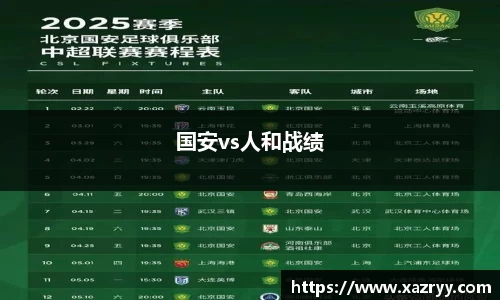 国安vs人和战绩