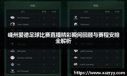 嵊州爱德足球比赛直播精彩瞬间回顾与赛程安排全解析